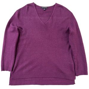 Banana Republic Women’s Acrylic & Nylon Sweater Purple Maroon Small, GUC